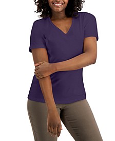 Cotton V-Neck Top, Created for Macy's