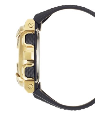 Men's Analog-Digital Black Resin Strap Watch 52mm