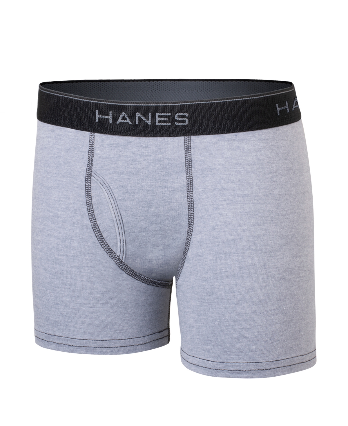 Hanes Big Boys Ultimate Cotton Blend Boxer Briefs, Pack Of 5 In Red,gray,blue,black