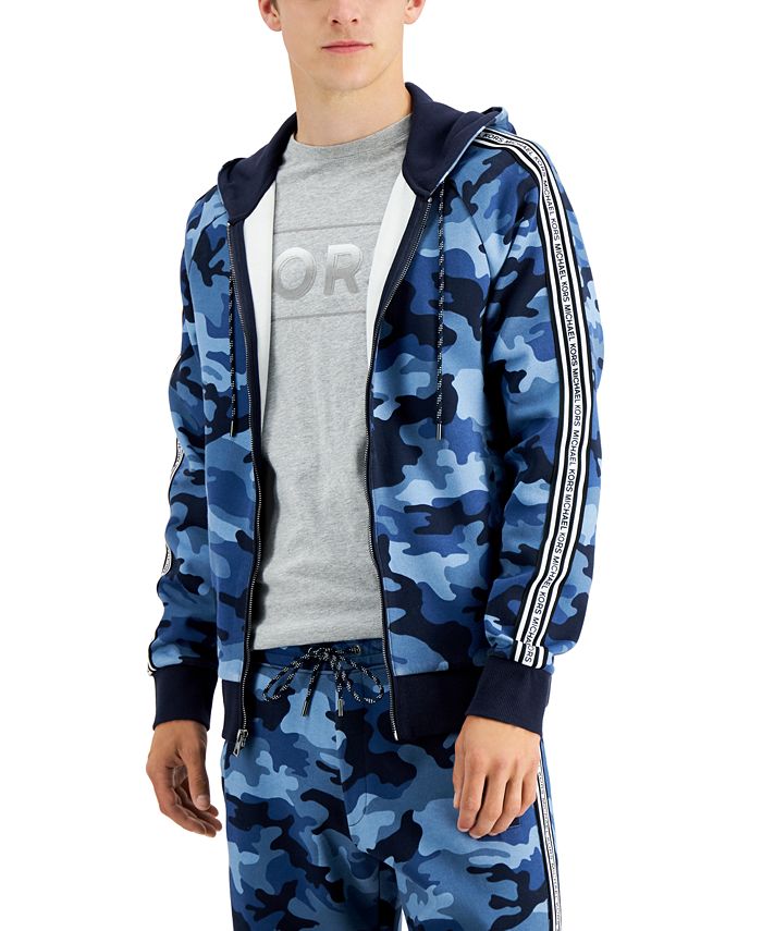 Michael Kors Men's Zip-Front Camo Hooded Jacket & Reviews - Coats & Jackets  - Men - Macy's