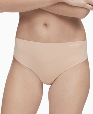 Shop Calvin Klein Women's Invisibles High-waist Thong Underwear Qd3864 In Bare (nude 5)