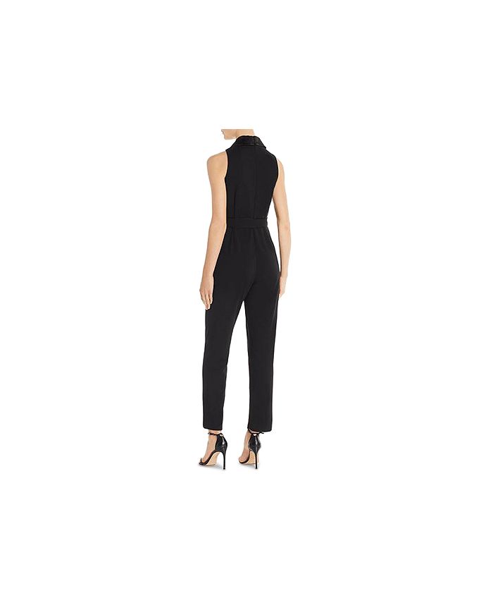 Adrianna Papell Collared Tuxedo Jumpsuit - Macy's