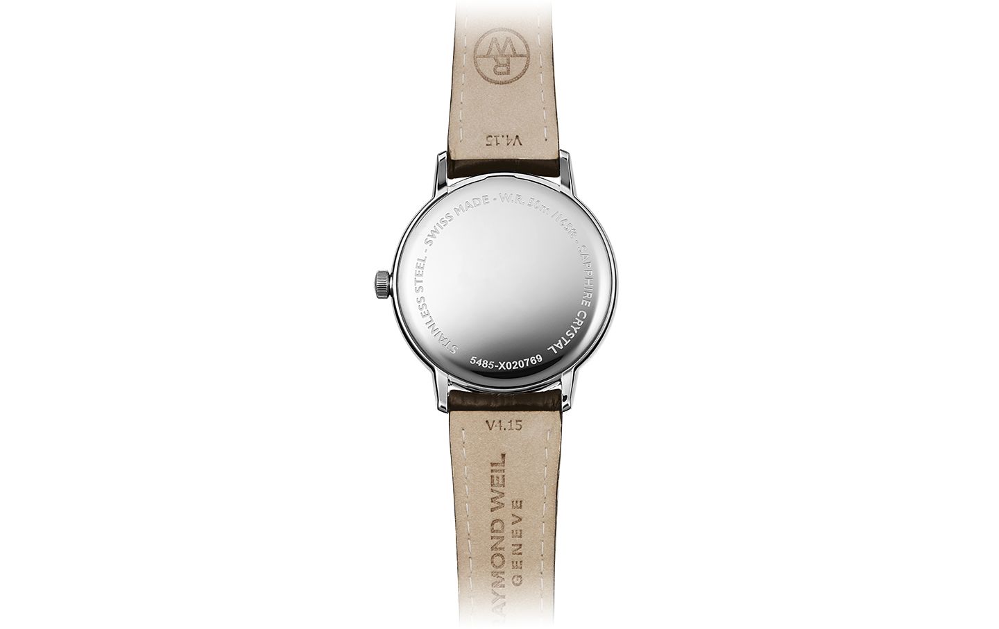 Мужские часы Raymond Weil Swiss Toccata Brown Leather Strap Watch 39mm — фото 3