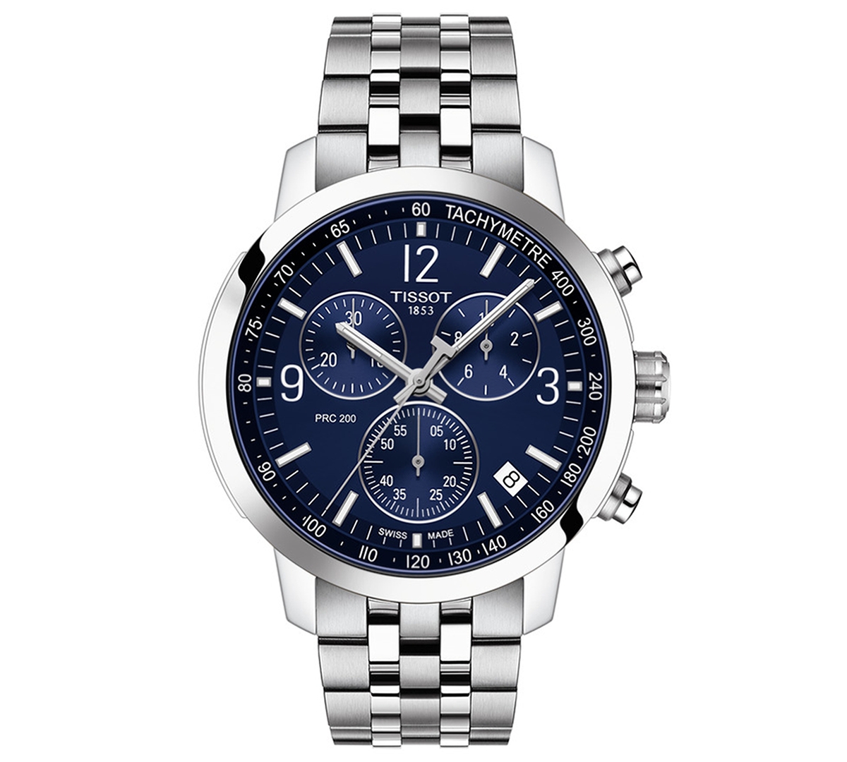 Men's Swiss Chronograph Prc 200 Stainless Steel Bracelet Watch 43mm - Blue