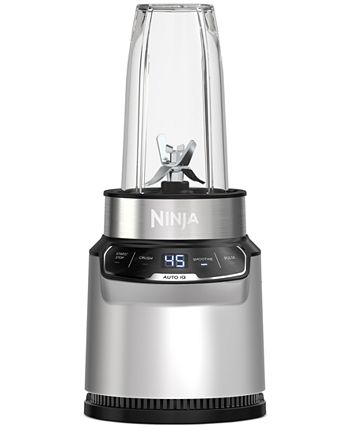 Ninja Nutri-Blender Pro with Auto-iQ, 1100-Peak-Watt, Personal Blender -  1100 W - 24 fl oz - 2 Speed Setting(s) - 2.60 ft - 120 V AC - Cloud Silver