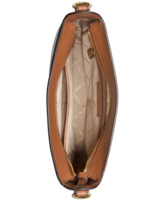 Michael Kors Signature Jet Set Charm Large Top-Zip Webbing Strap Crossbody