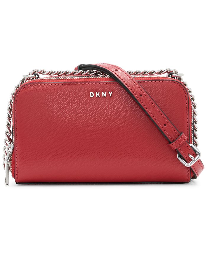 DKNY Felicia Double Zip Leather Crossbody Macy's