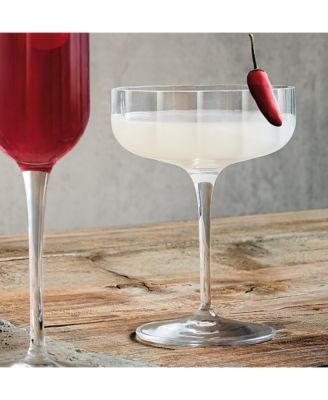 Jazz Cocktail Coupe Glasses, Set of 4
