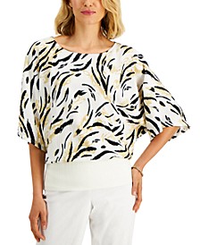 Petite Printed Top, Created for Macy's