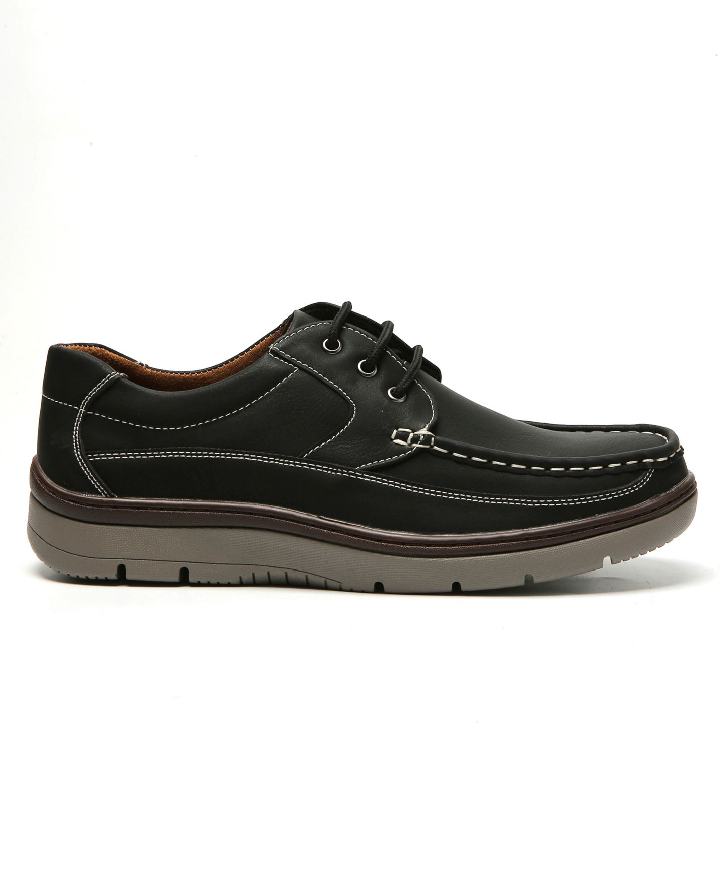Обувь Aston Marc Men's Lace-Up Comfort Casual Shoes, цвет: Чёрный — фото 2