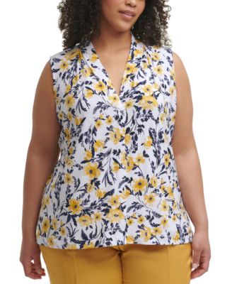 Calvin Klein - Plus Size Printed Sleeveless Top