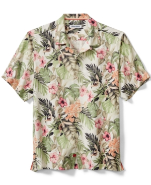 Tommy Bahama Men's Garden of Hope Floral Silk Short-Sleeve Shirt