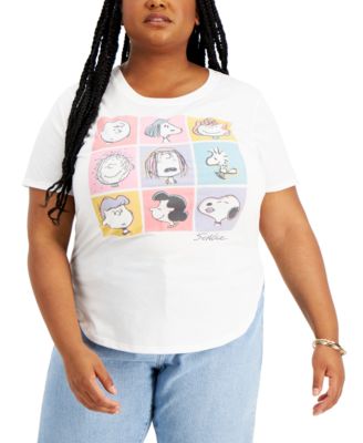 Tribe Trendy Plus Size Peanuts Graphic 