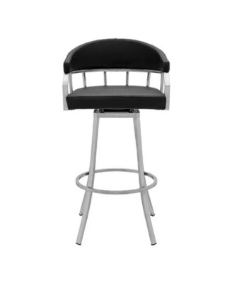 Palmdale Swivel Modern Faux Leather Bar and Counter Stool