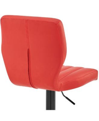 Bardot Adjustable Faux Leather Swivel Bar Stool