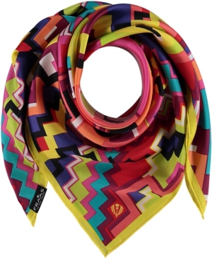 V Fraas Women's Digital Graphic Square Scarf In Pink