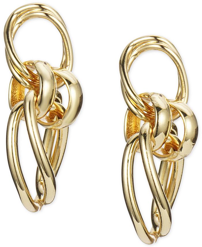 Charter Club GoldTone Large Chain Link Drop Earrings, Created for Macy