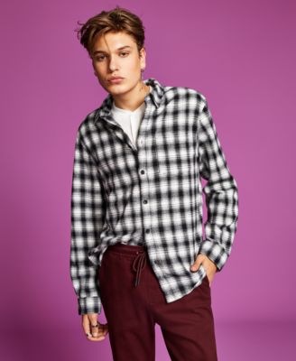 And Now This - Men's Regular-Fit Plaid Flannel Shirt