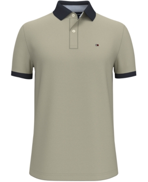 Tommy Hilfiger Men's Custom-Fit Collins Contrast-Collar Polo