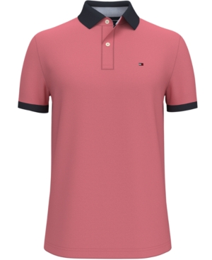 Tommy Hilfiger Men's Custom-Fit Collins Contrast-Collar Polo