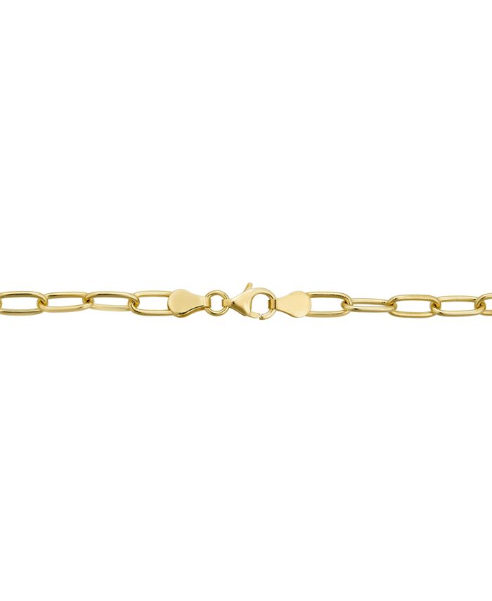 Macy's Paperclip Link 18" Chain Necklace in 14k GoldPlated Sterling