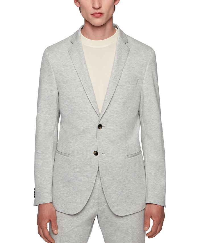 BOSS Men's Slim Fit Jacket Grey