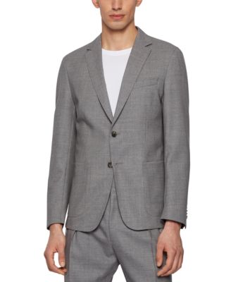 silver sports coat