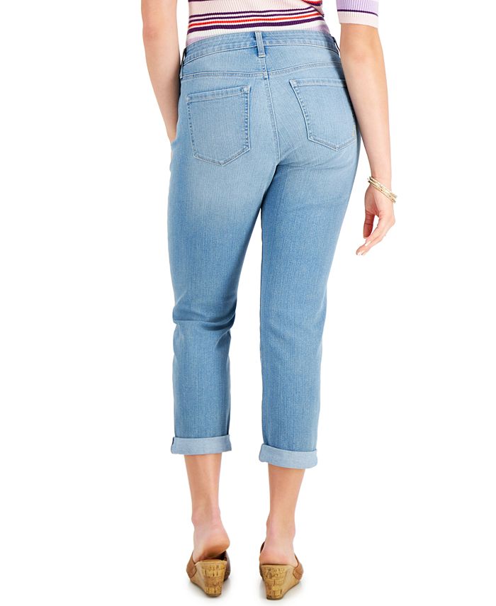 Style & Co Petite Cropped Girlfriend Jeans, Created for Macy's Macy's