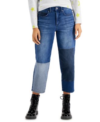 Style & Co - Petite Patchwork Mom Jeans