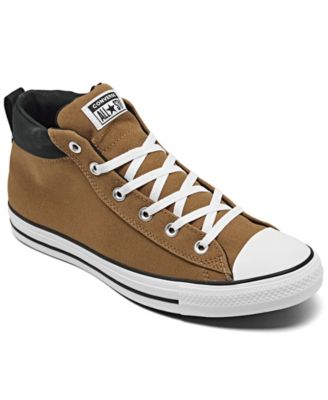 men's chuck taylor street mid casual sneakers from finish line