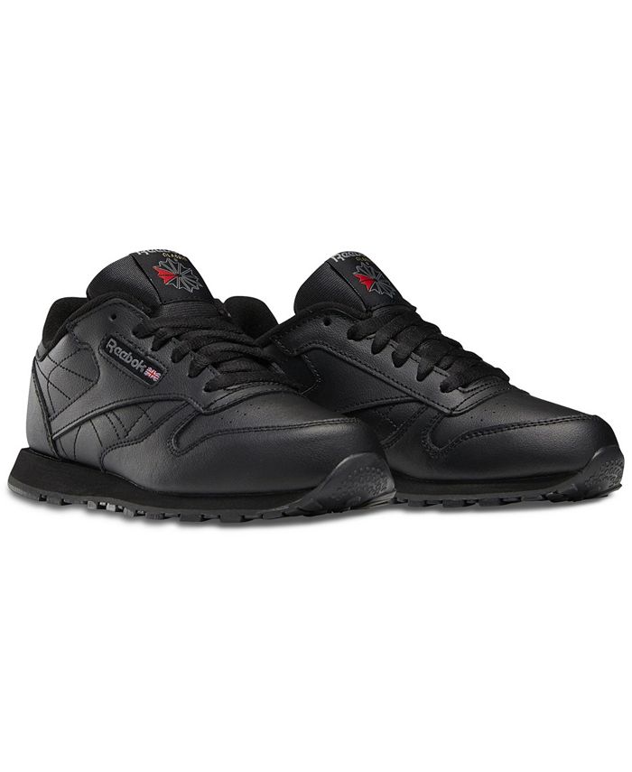 Reebok Big Kids Classic Leather Casual Sneakers from Finish Line ...