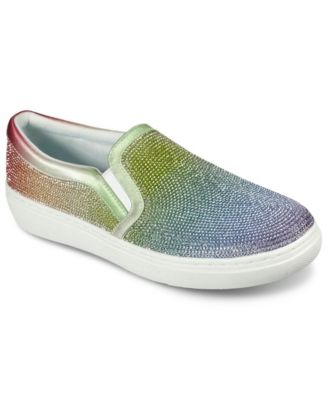 Skechers Women s Goldie Sparkle Queen Slip On Casual Sneakers from Finish Line Macy s