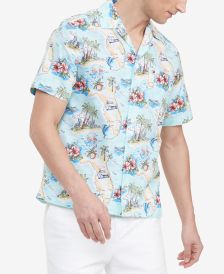 Men's Custom-Fit Florida South Beach Camp Shirt 