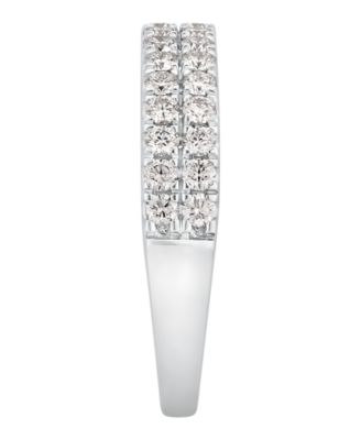 Certified Diamond Multi-Row Band (3/4 ct. t.w.) in 14k White Gold