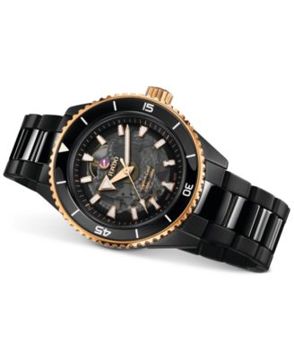 Men's Swiss Automatic Captain Cook High Tech Ceramic Bracelet Watch 43mm