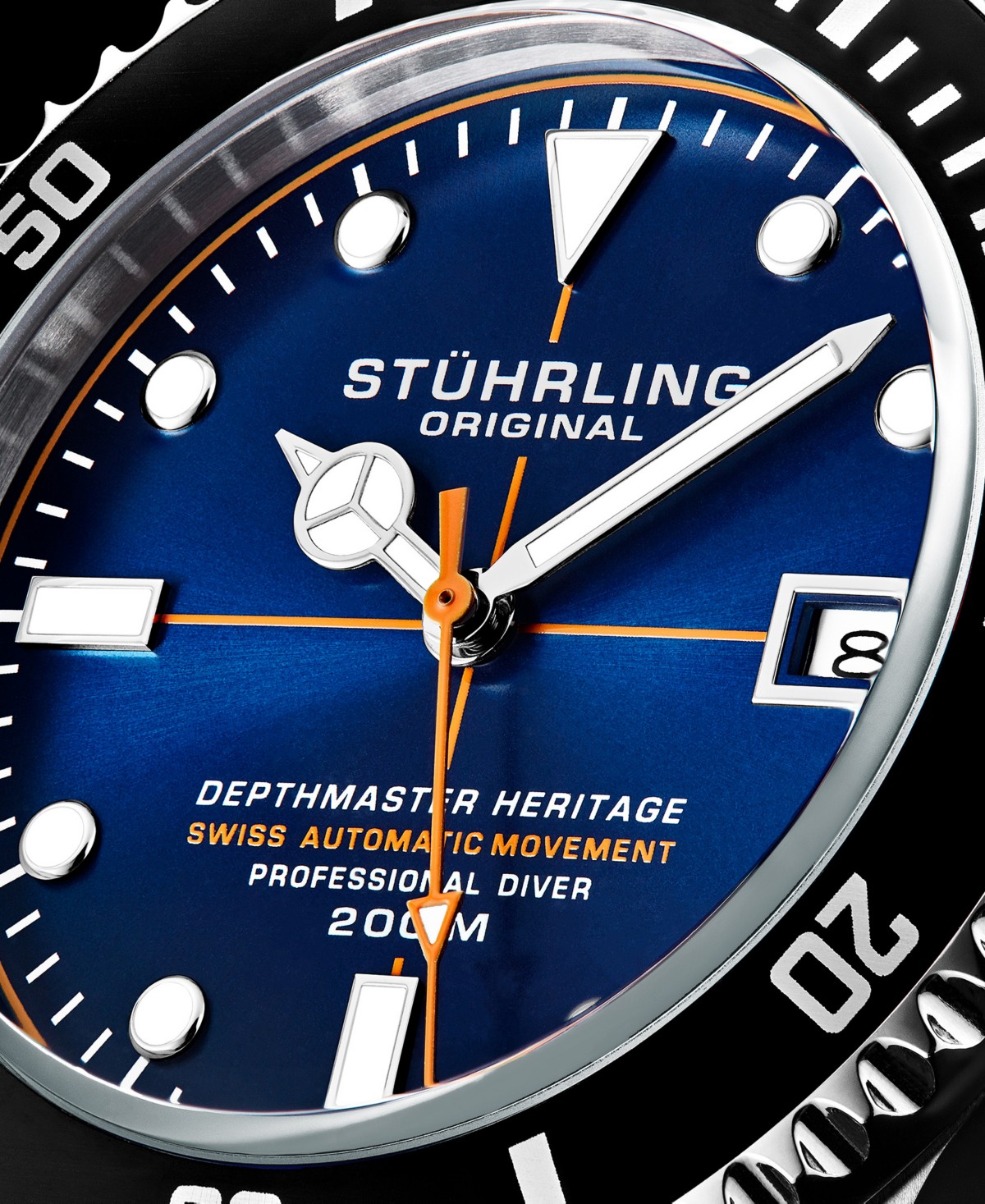 Мужские часы Stuhrling Swiss Automatic Depthmaster 42mm — фото 6