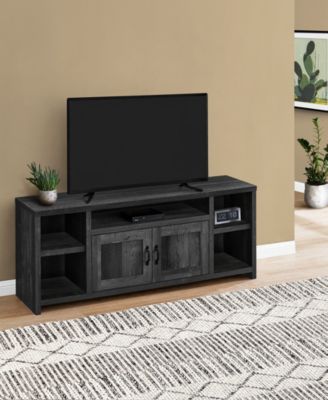 Modern Farmhouse TV Stand with 2 Doors