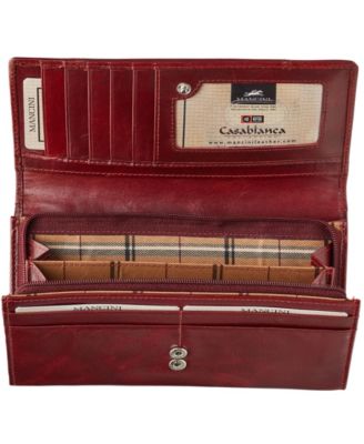 Casablanca Collection RFID Secure Ladies Clutch Wallet