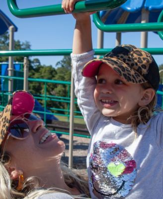 Leopard Kids Adjustable Snap Back Mesh Leopard Print with Heart Trucker Hat