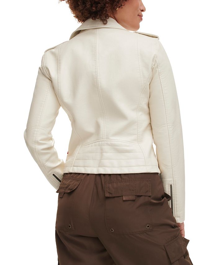 Levi's Women's Classic Faux Leather Asymmetrical Moto Jacket - Macy's