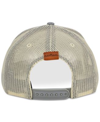 Local Crowns Texas Heather Leather State Patch Curved Trucker Cap