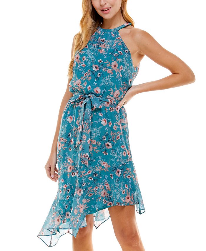 Asymmetrical fit and flare dress online