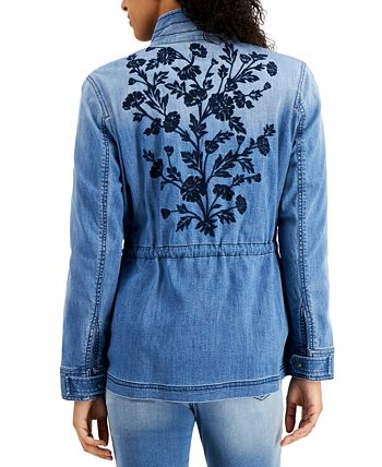 Style & Co Embroidered Jacket, Created for Macy's - Macy's