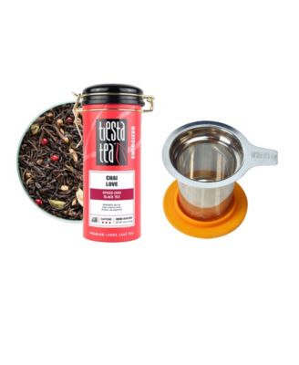 Chai Love Loose Leaf Tea and Brewbasket Set, 2 Piece