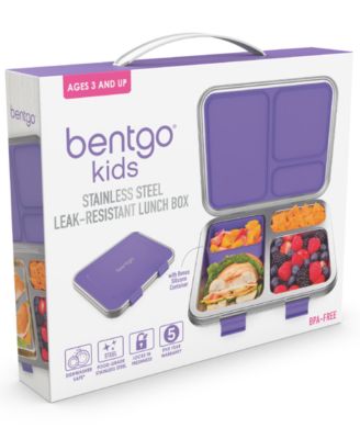 Kids Stainless Steel Leak-Resistant Lunch Box (Blue)