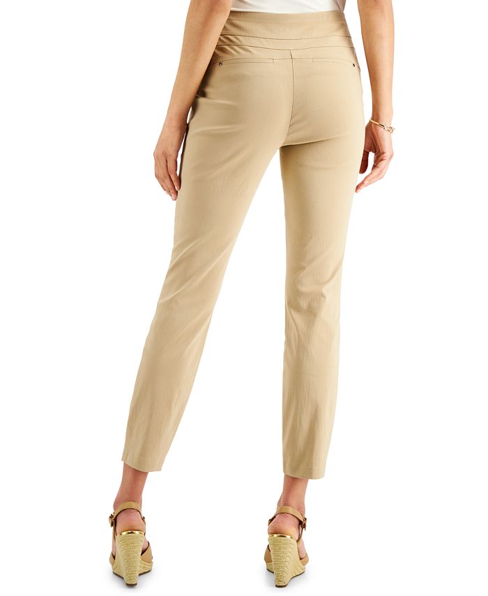 JM Collection Pull On Front Seam Skinny Pants Created for Macy s
