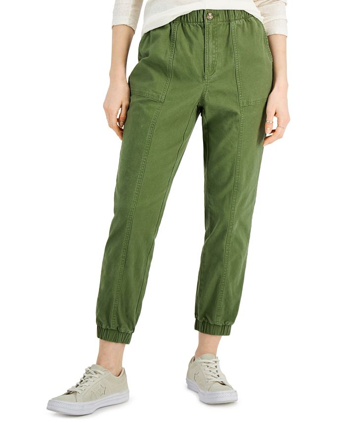 Style & Co Cropped Cotton Utility Pants, Created for Macy's - Macy's