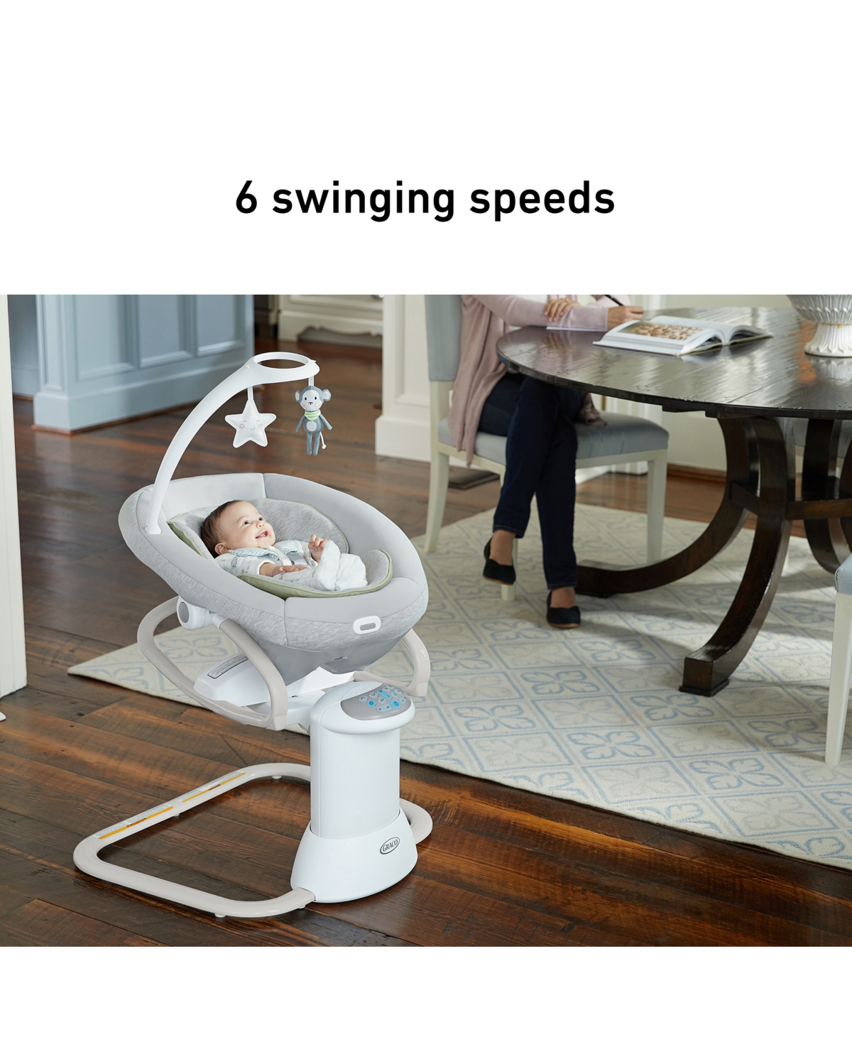 Graco Soothe My Way Swing With Removable Rocker In Madden