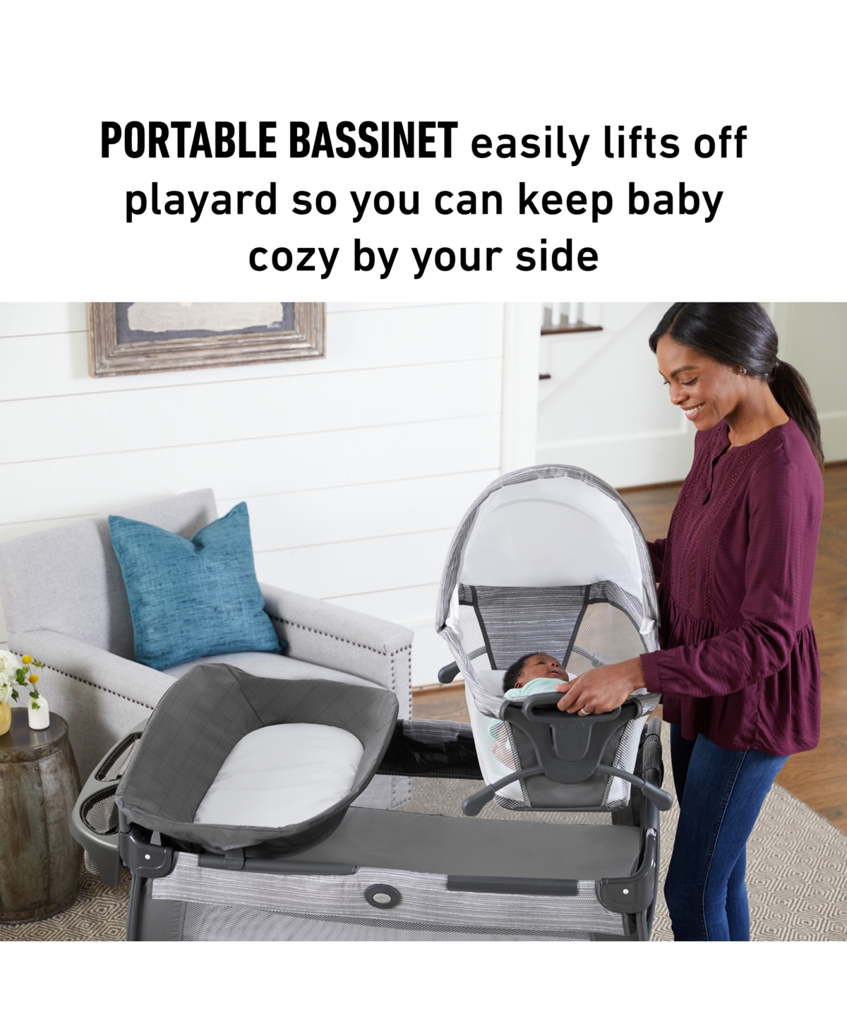 Graco Pack 'n Play Close2baby Bassinet Playard In Derby