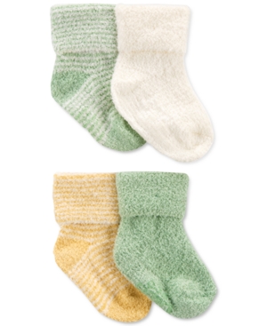 Carter's Baby Neutral 4-Pack Foldover Booties